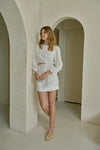 Pilar Knot Dress Cream - JoeyRae
