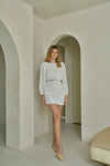 Pilar Knot Dress Cream - JoeyRae