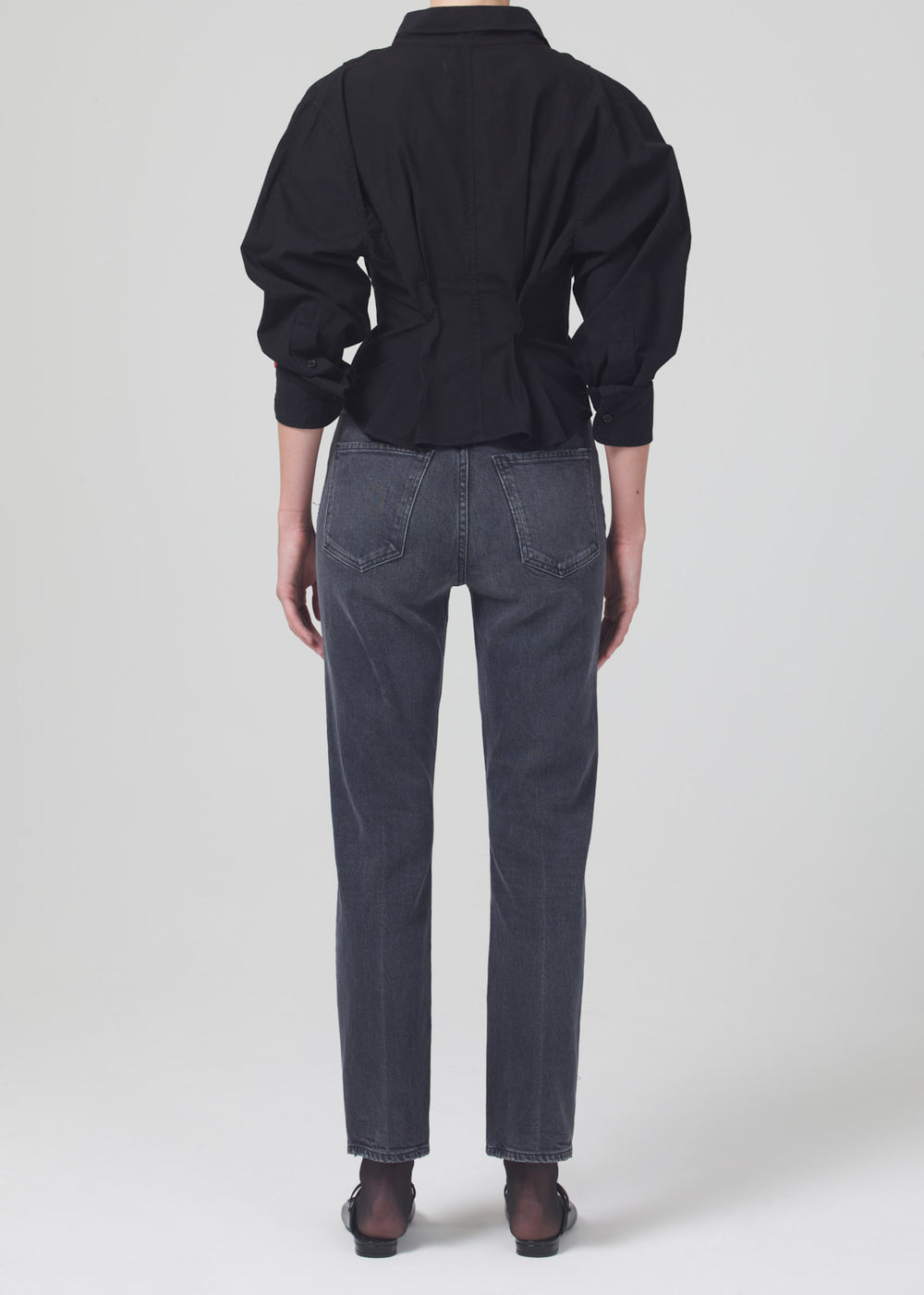 Sabine High Rise Straight Sterlet - JoeyRae