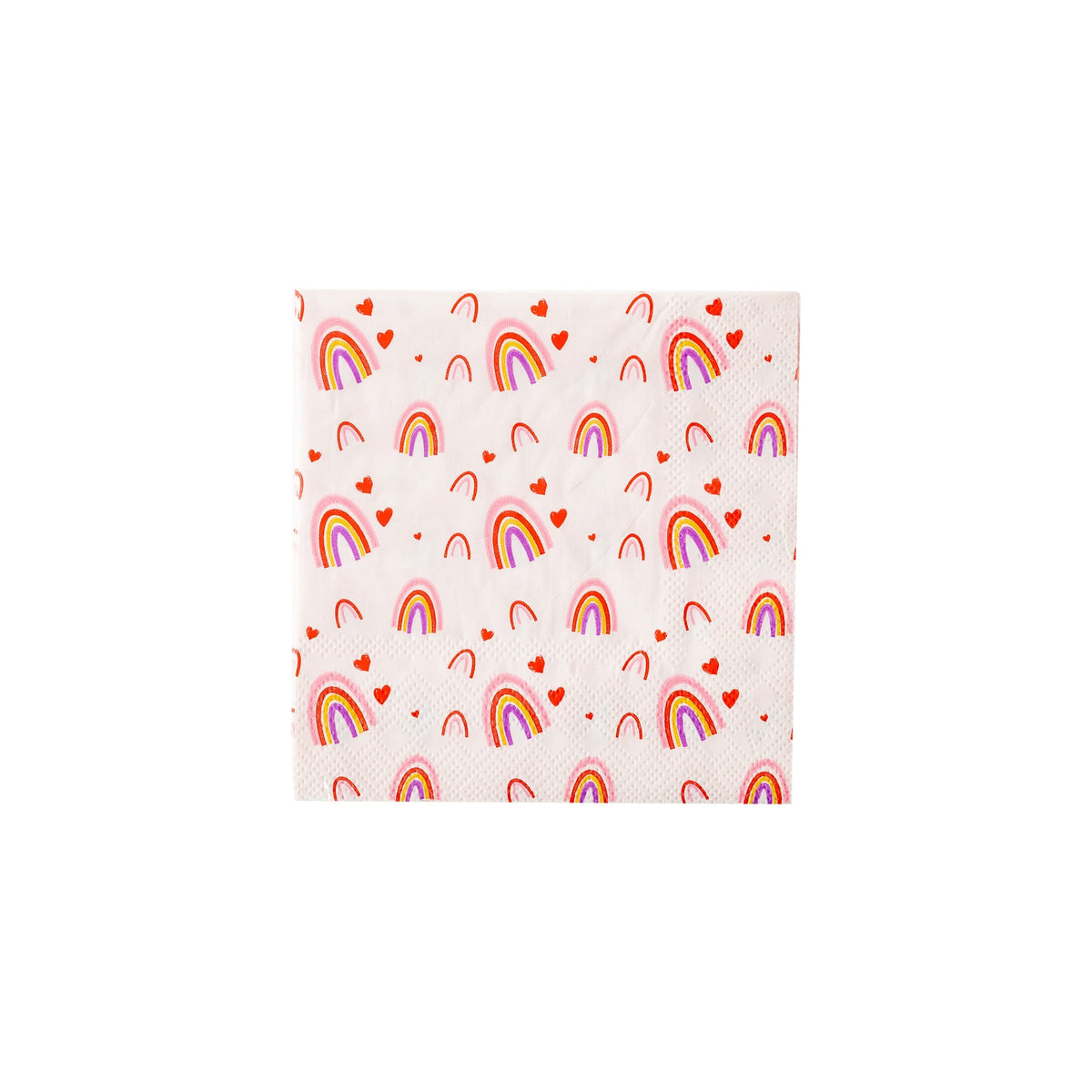 Rainbows and Hearts Cocktail Napkin - JoeyRae